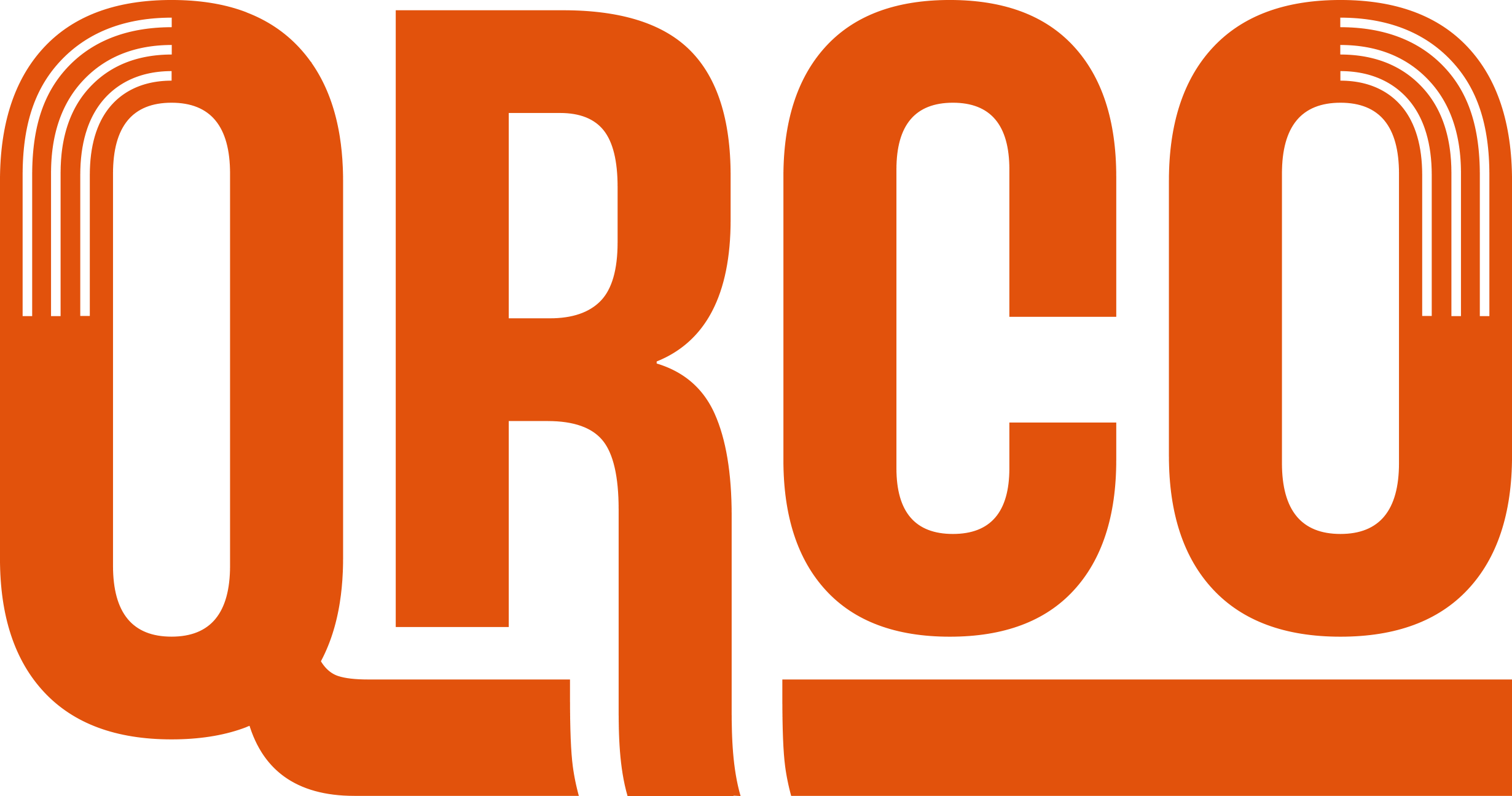 qrco logo type orange